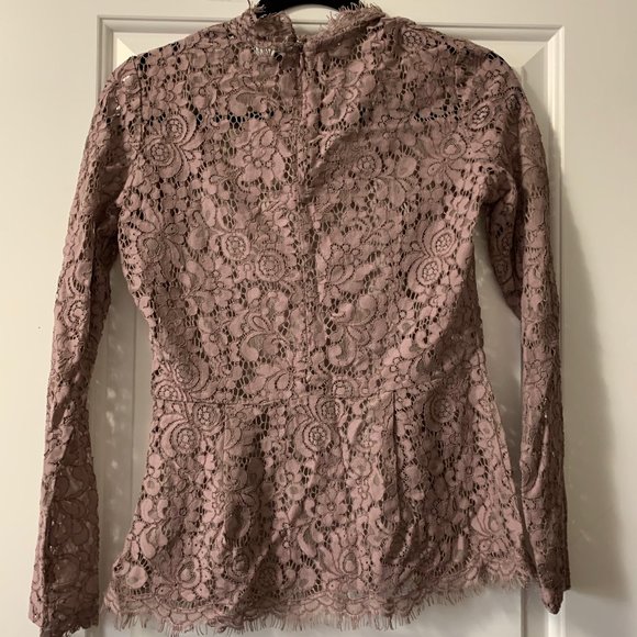 Lace Peplum Top - Picture 2 of 4